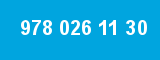978 026 11 30 978 026 11 30